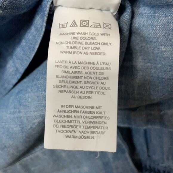 J. CREW Chambray Top Size XXS - Picture 6 of 8